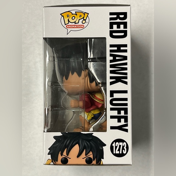 Funko Pop One Piece Red Hawk Luffy AAA Anime Exclusive - Picture 2 of 4